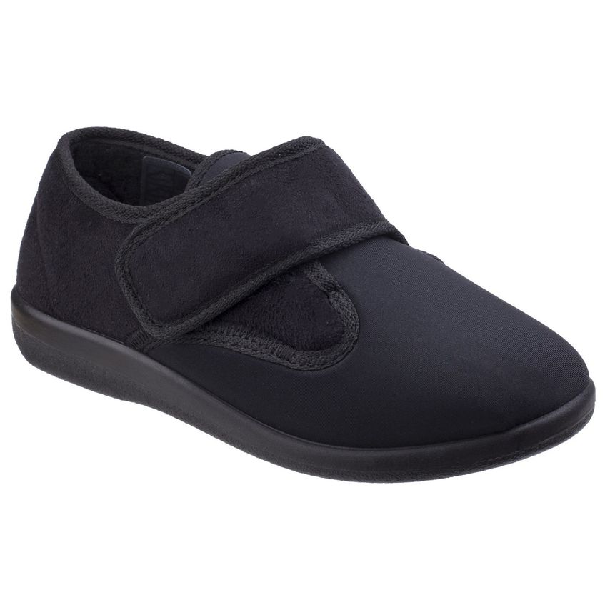 GBS Frenchay Ladies Classic Slippers Unisex Black UK Size 9