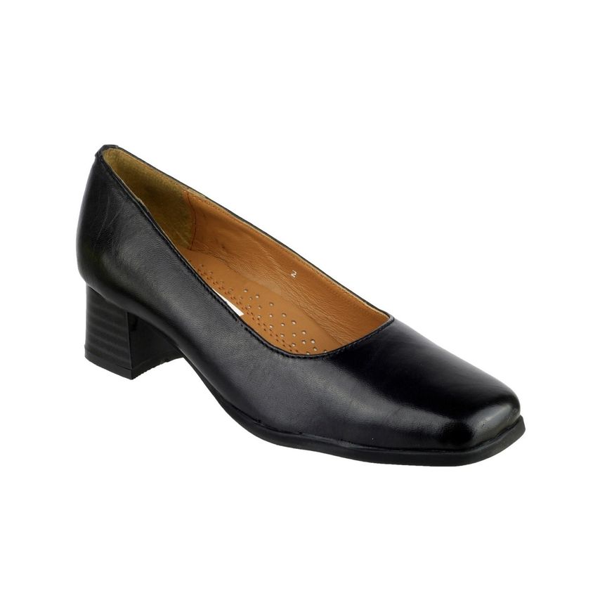 Amblers Safety Walford Ladies Wide Fit Court Female Black UK Size 3