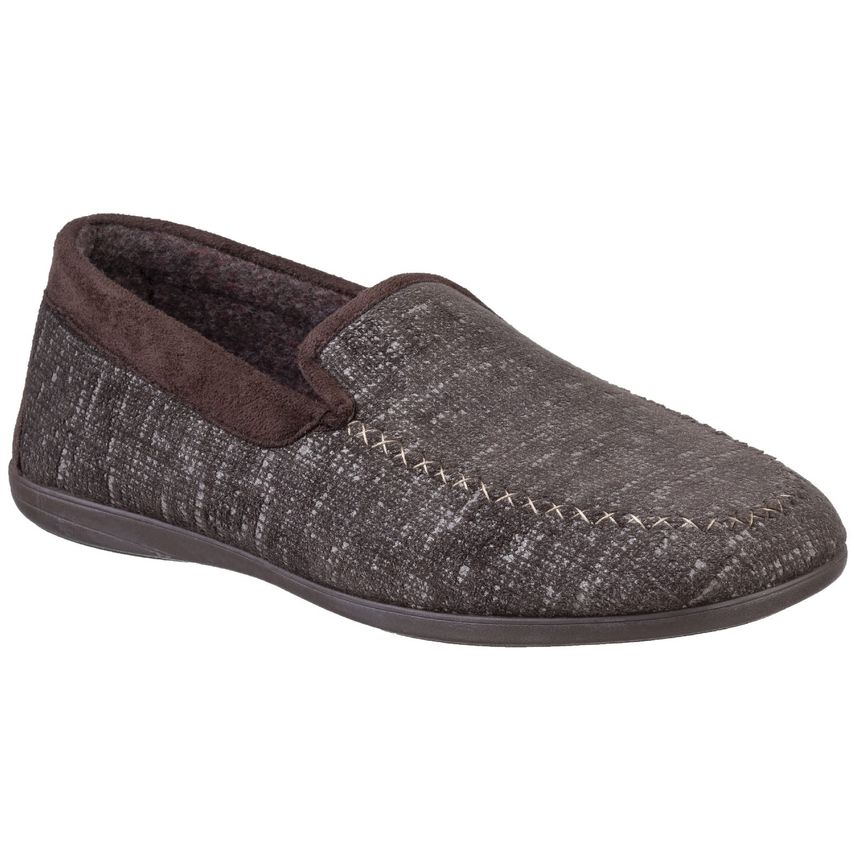 Cotswold Stanley Loafer Slipper Male Brown UK Size 7
