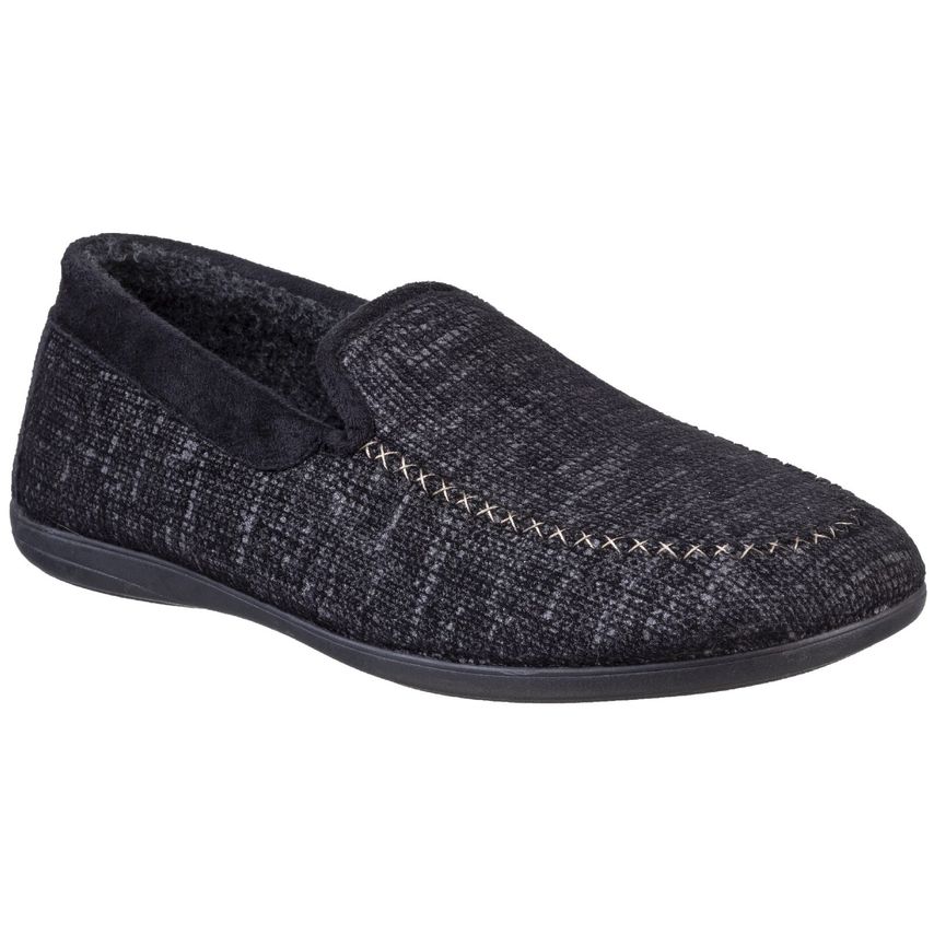 Cotswold Stanley Loafer Slipper Male Black UK Size 8