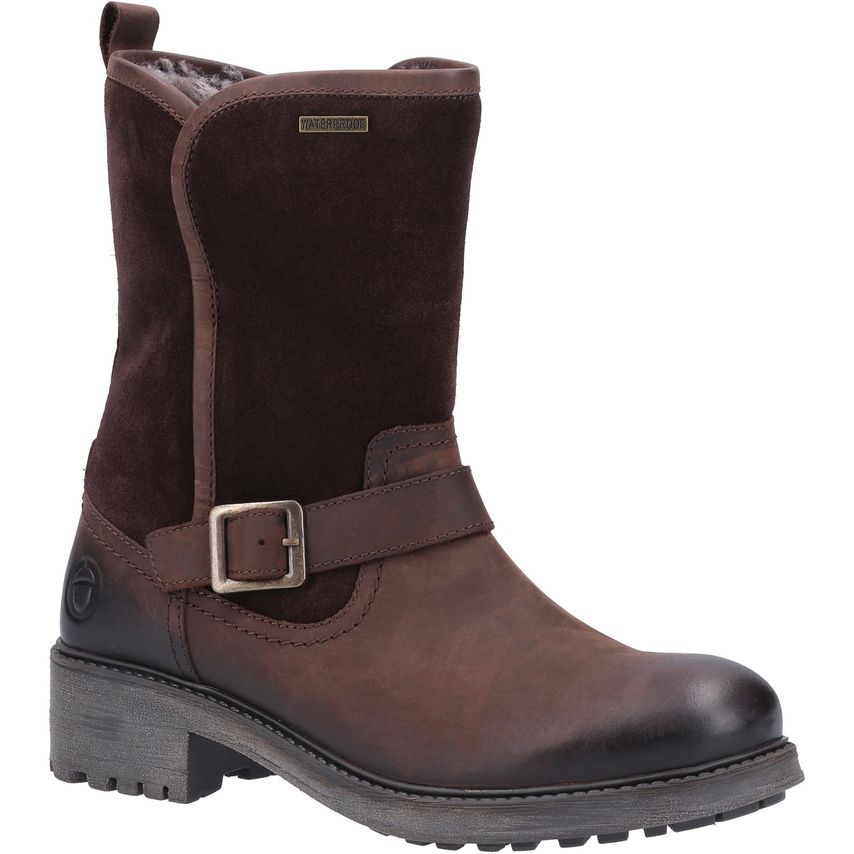 Cotswold Randwick Calf-Length Boots Female Brown UK Size 5
