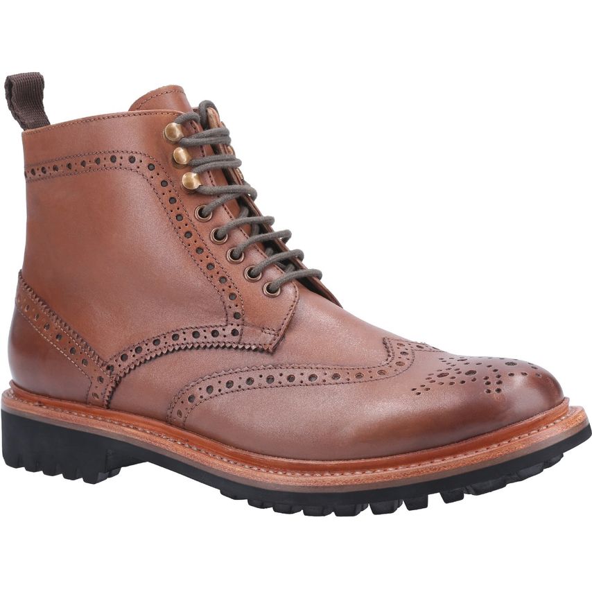 Cotswold Rissington Commando Goodyear Welt Boot Male Brown UK Size 10