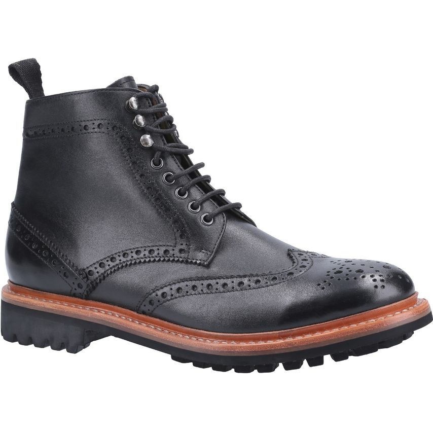 Cotswold Rissington Commando Goodyear Welt Boot Male Black UK Size 11