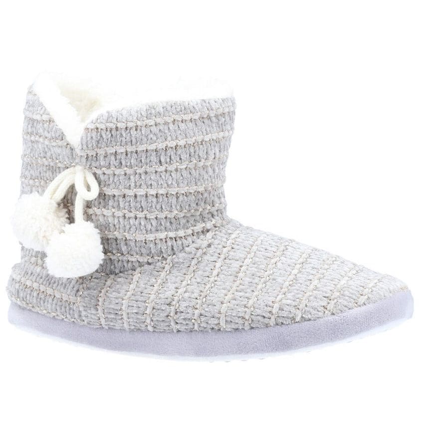 Divaz Saturn Knitted Bootie Slipper Grey EU Large