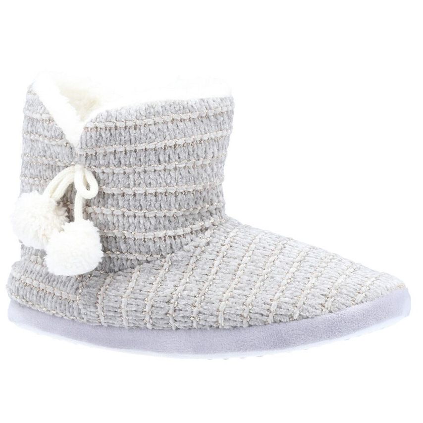 Divaz Saturn Knitted Bootie Slipper Grey EU Size Sml