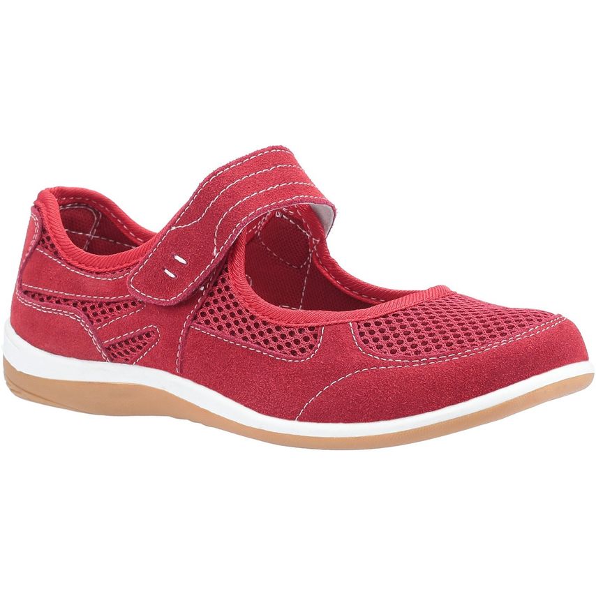 Fleet & Foster Morgan Touch Fastening Shoe Female Red UK Size 4