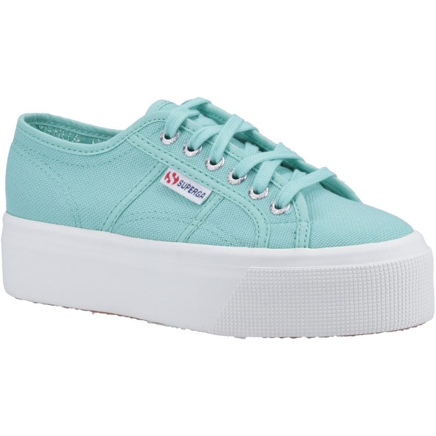 Superga 2790 Linea Up and Down Trainer Female Green Water UK Size 3.5