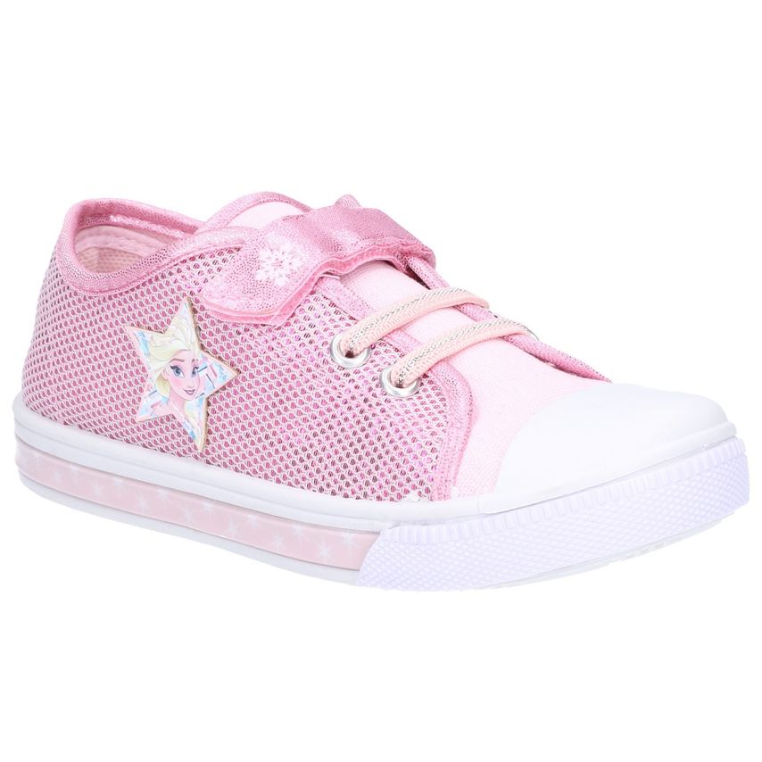 Leomil Frozen Low Sneakers Touch Fastening Shoe Female Pink UK Size 12.5