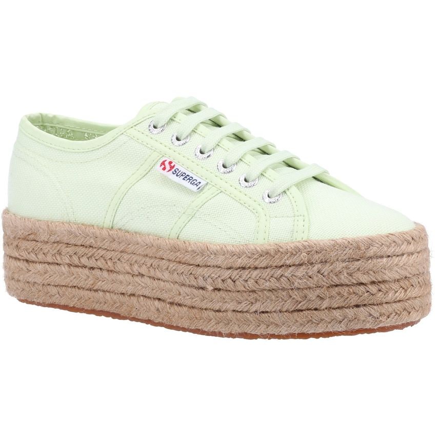 Superga 2790 Rope Shoe Female Green Primrose UK Size 4