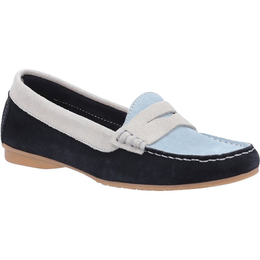 Banyoles Moccasin with Tassel Female Navy Blue White UK Size 5