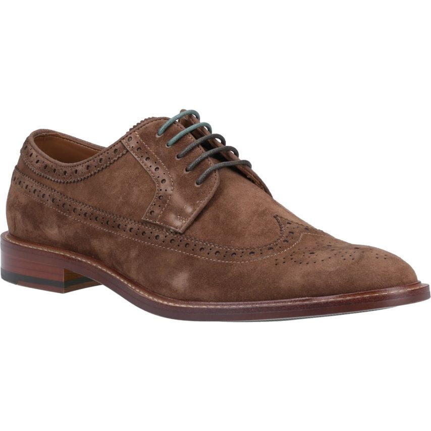 Dune Superior Leather Wingtip Brogue Shoes Male Brown UK Size 10