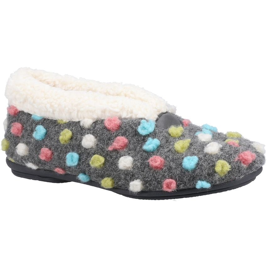 Fleet & Foster Snowberry Ladies Slipper Female Grey UK Size 6