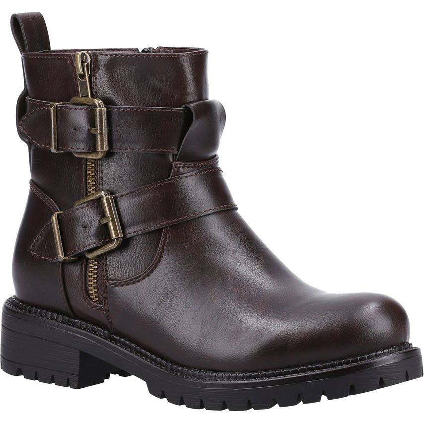 Divaz Sarah ZIP Up Boot Female Brown UK Size 8