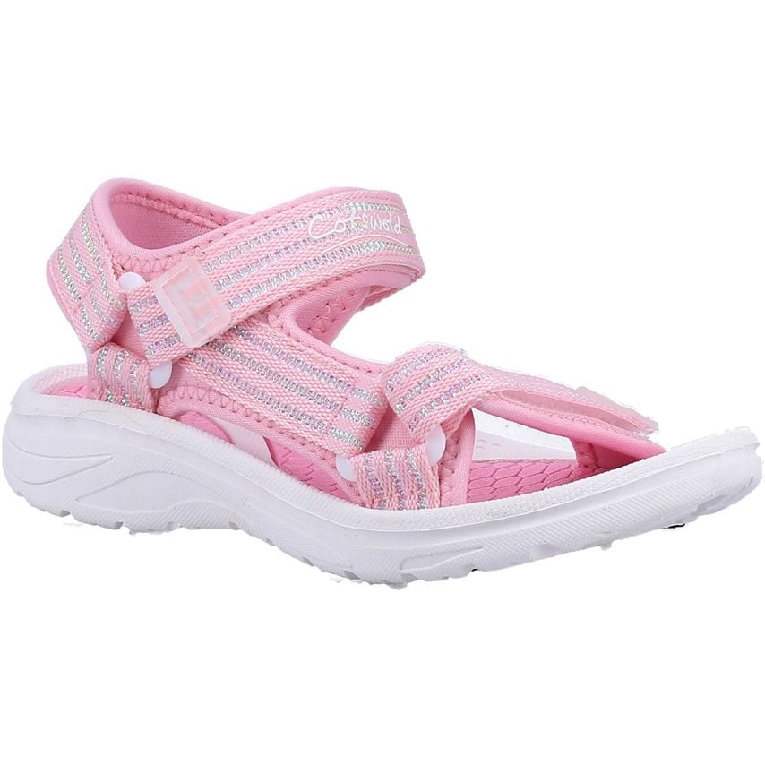 Cotswold Bodiam Recycled Sandal Unisex Pink/White UK Size 10.5