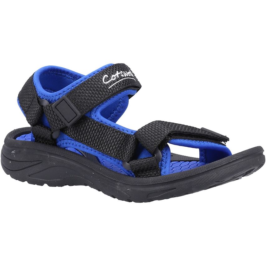 Cotswold Bodiam Recycled Sandal Unisex Black/Navy UK Size 1