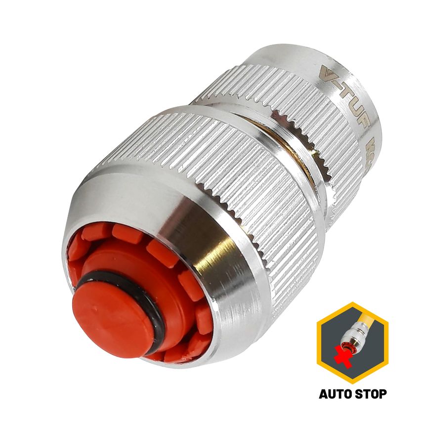 V-Tuf Professional KCQ Coupler X 16/19mm (3/4" Hose) Auto Stop Valve - B1.234V