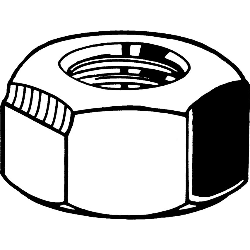 Qualfast 5/16UNF Lock Nut All-Metal Conical Toplock BZP (8)- you get 100