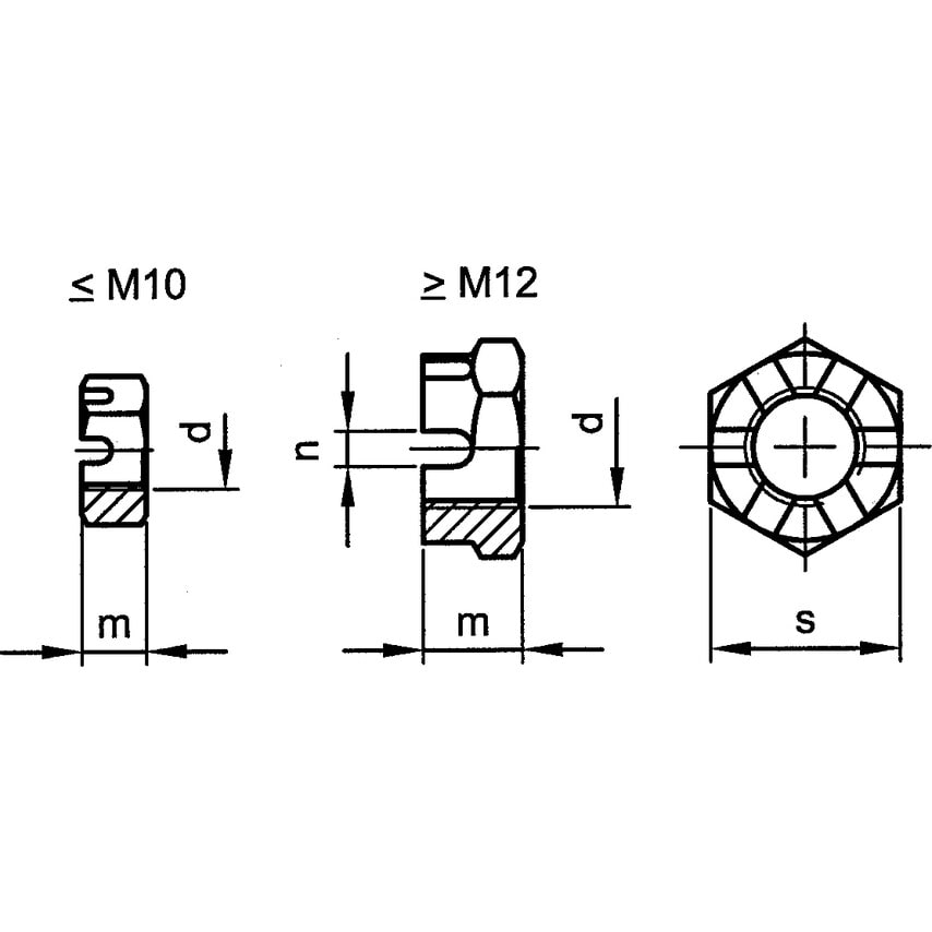 Qualfast M6 Castle Nut Low A4 (35)- you get 100