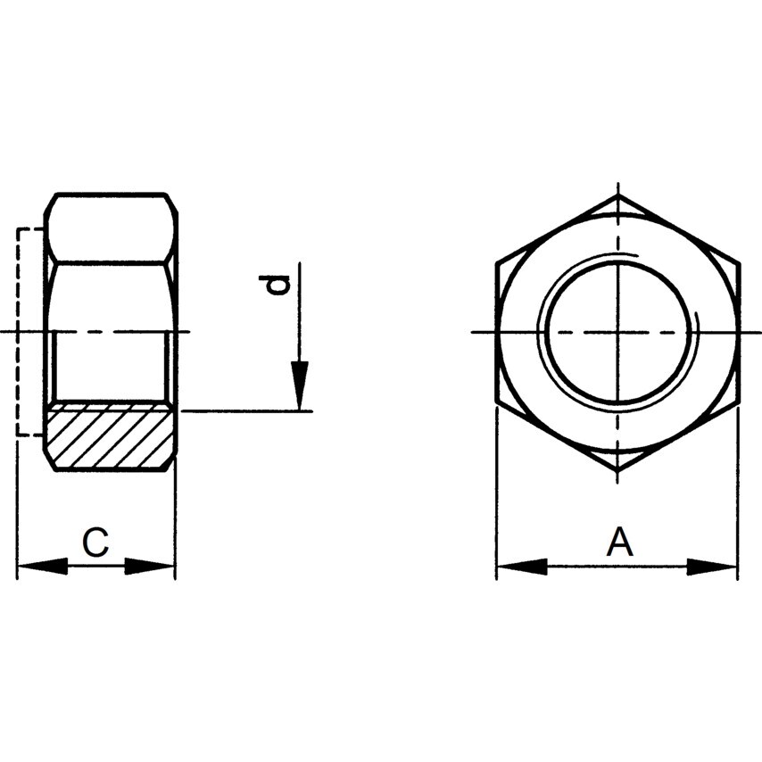 Qualfast 1.1/4UNF Lock Nut Nylon Insert NE BZP (2)- you get 5