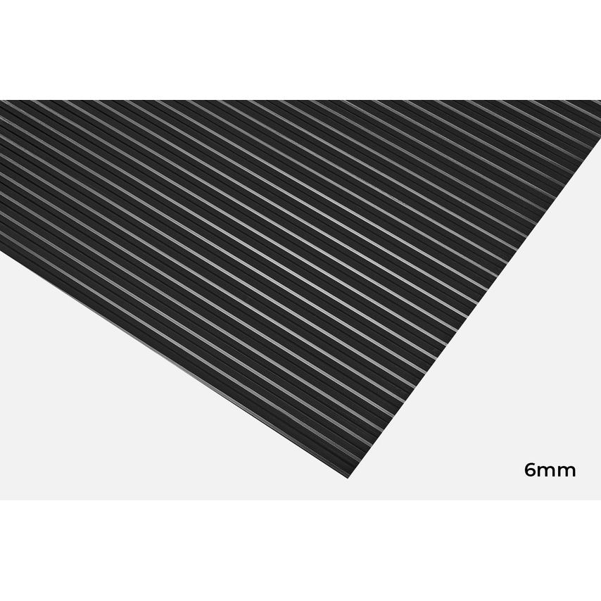 Blue Diamond Wide Rib Rubber Anti Slip Mat, 3mm X 90cm X 10m Roll