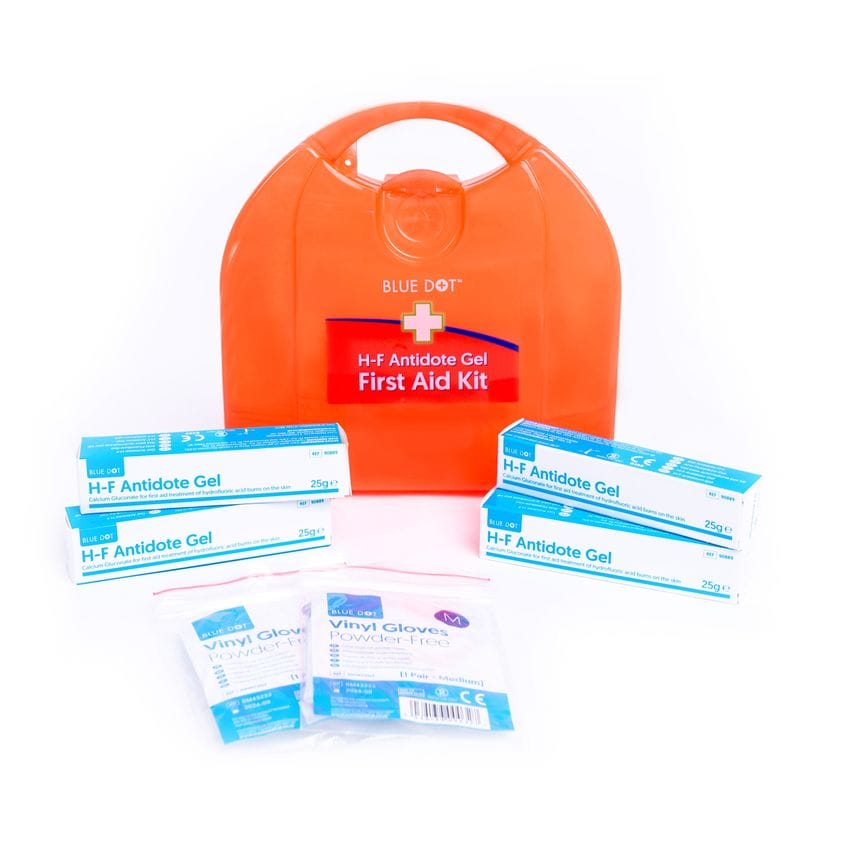 Blue Dot H-F Antidote Gel First Aid Kit with Wall Bracket (Each)