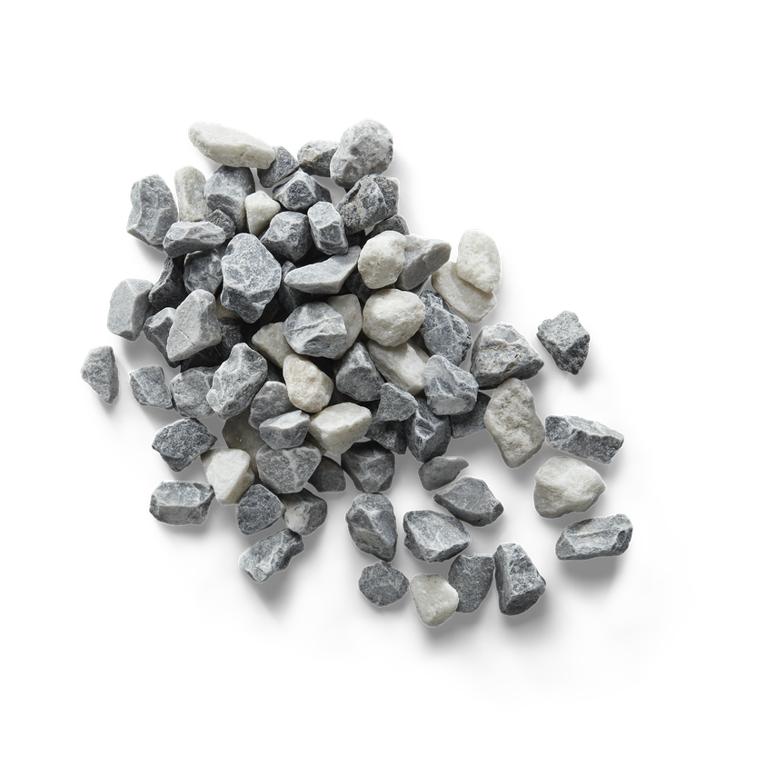 12 25mm Cool Grey Icy White & Black Basalt Alpine Black Bag 850kg