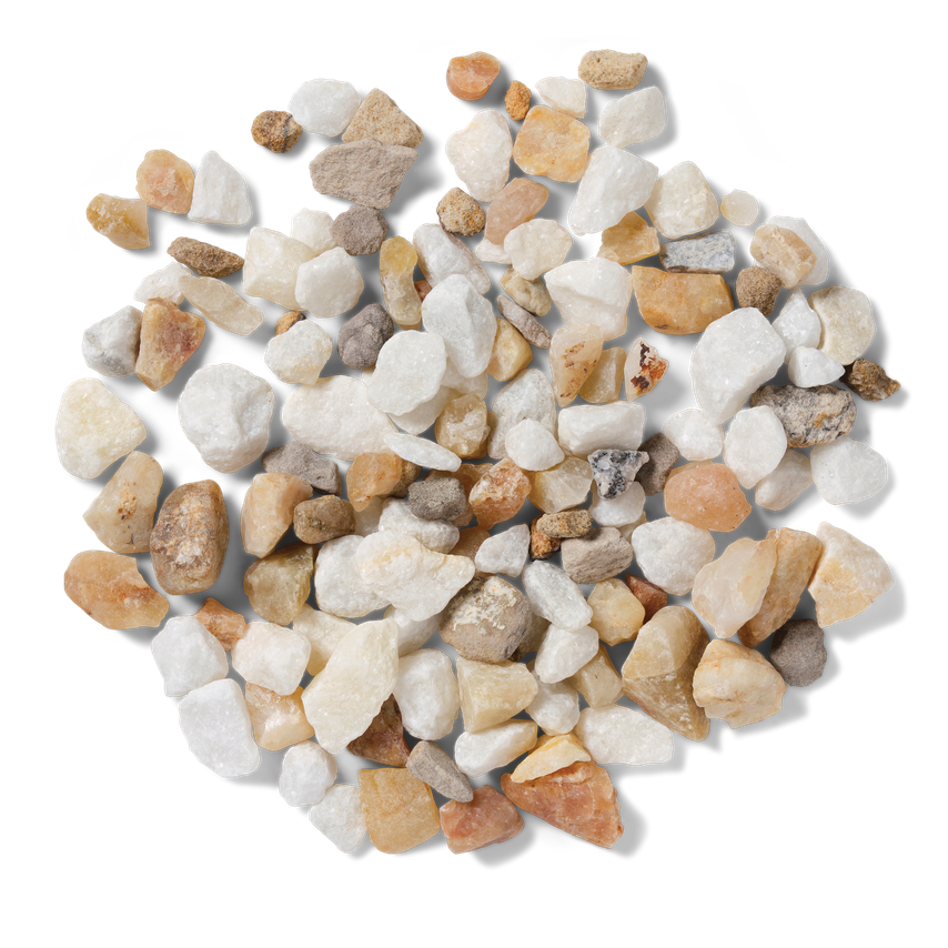 10 20mm Dolomite & Quartz Champagne & White Blend Vintage Bronze Bag 850kg
