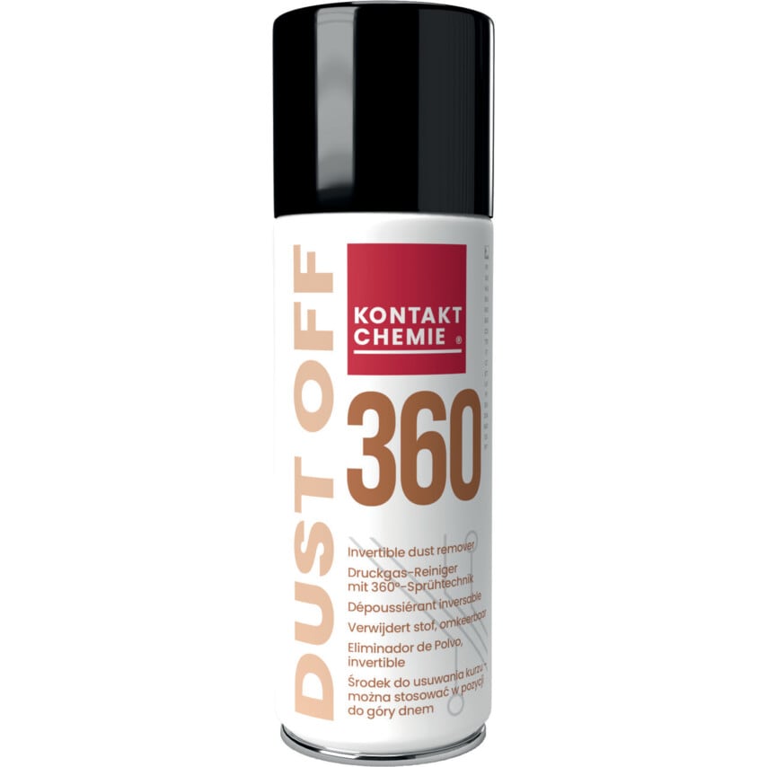 Kontakt Dust Off 360 Non-Flammable Invertible Duster 200ML- you get 12