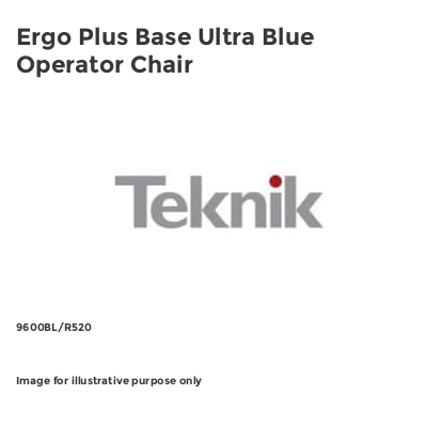 Teknik Ergo Plus Base Ultra Blue Operator Chair