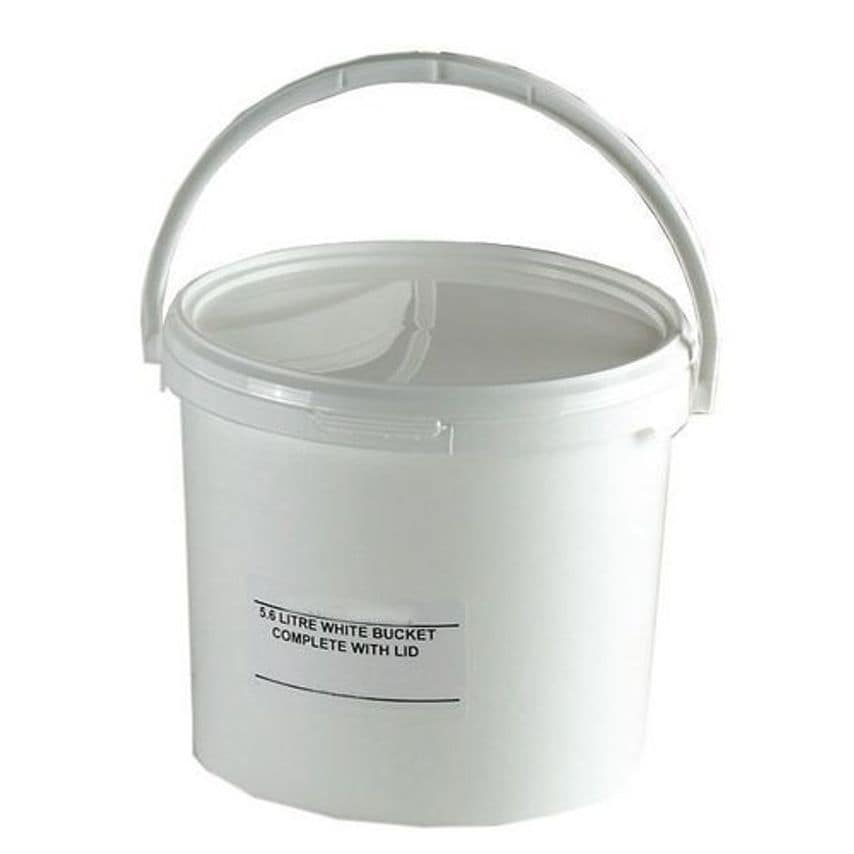 Slingsby Round Tapered Buckets with Lids Pack of 10, 21.3L