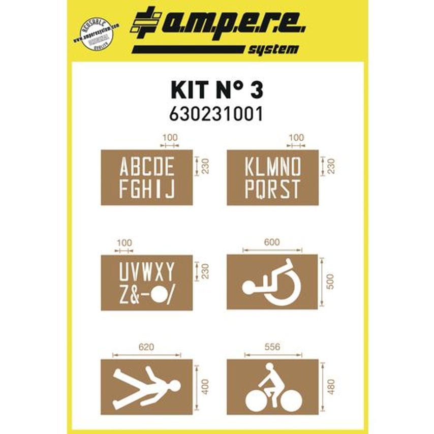 Slingsby Stencils 373890 - Alphabet - Disabled - Parent and Child - Cycles