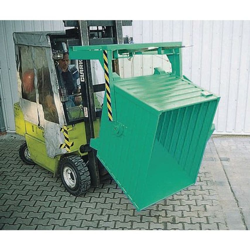 Slingsby Stackable Forklift Tipping Skips, Green 311949