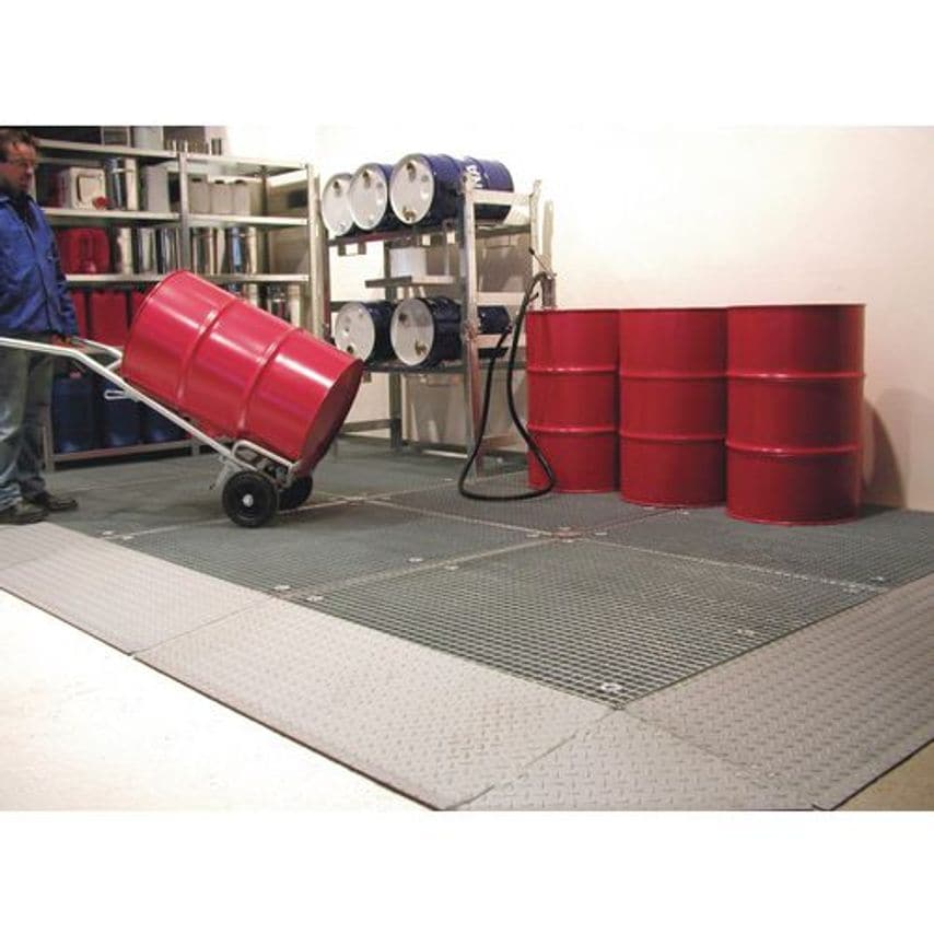 Slingsby COSHH Heavy Duty Galvanised Steel Sump Flooring - Platform with Grid 31