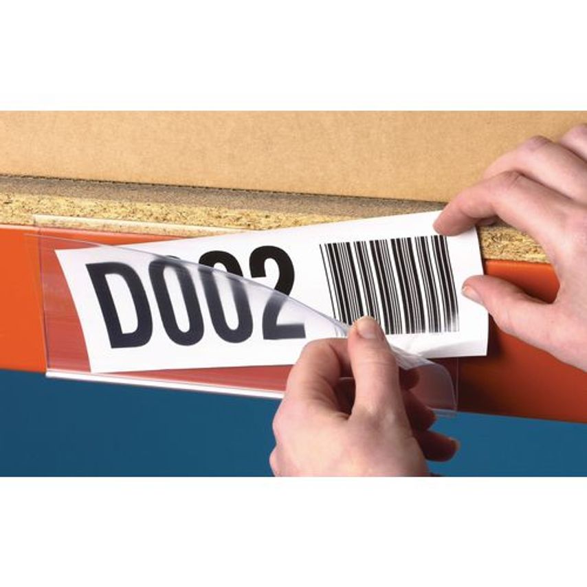 Slingsby Self Adhesive Label Holders with Cover - 1000 X 38 - Pack of 10 312231