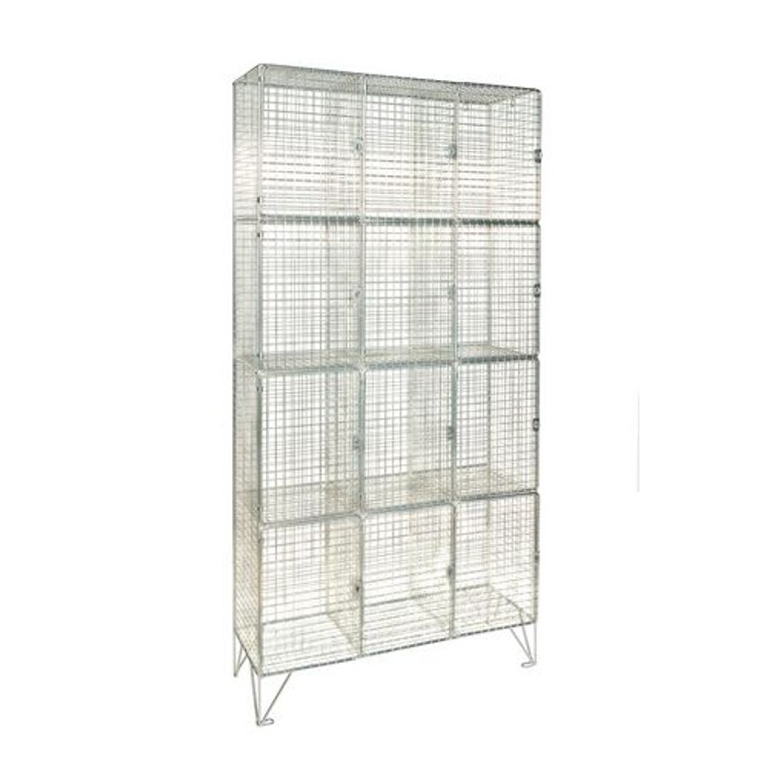 Slingsby Heavy Duty Wire Mesh Lockers (8mm Dia.) - Four Door 312656
