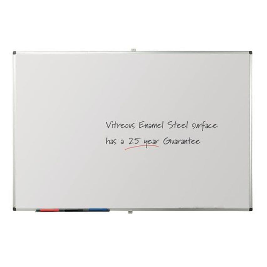 Slingsby WriteOn Premium Vitreous Enamel Magnetic Steel Whiteboard - 600 X 450mm