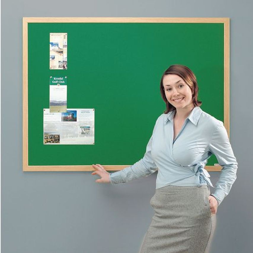 Slingsby Eco Friendly Office Noticeboards - Green 381066