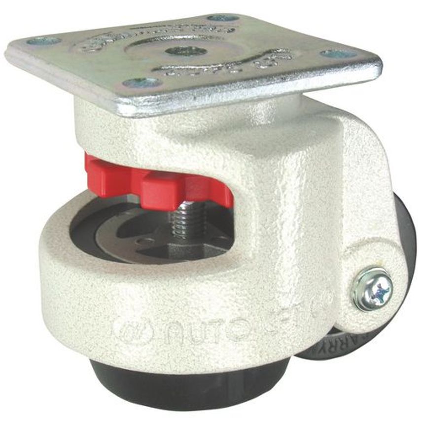 Slingsby Nylon Wheel & Anti-Vibration Levelling Feet, Swivel Plate Fixing 357434