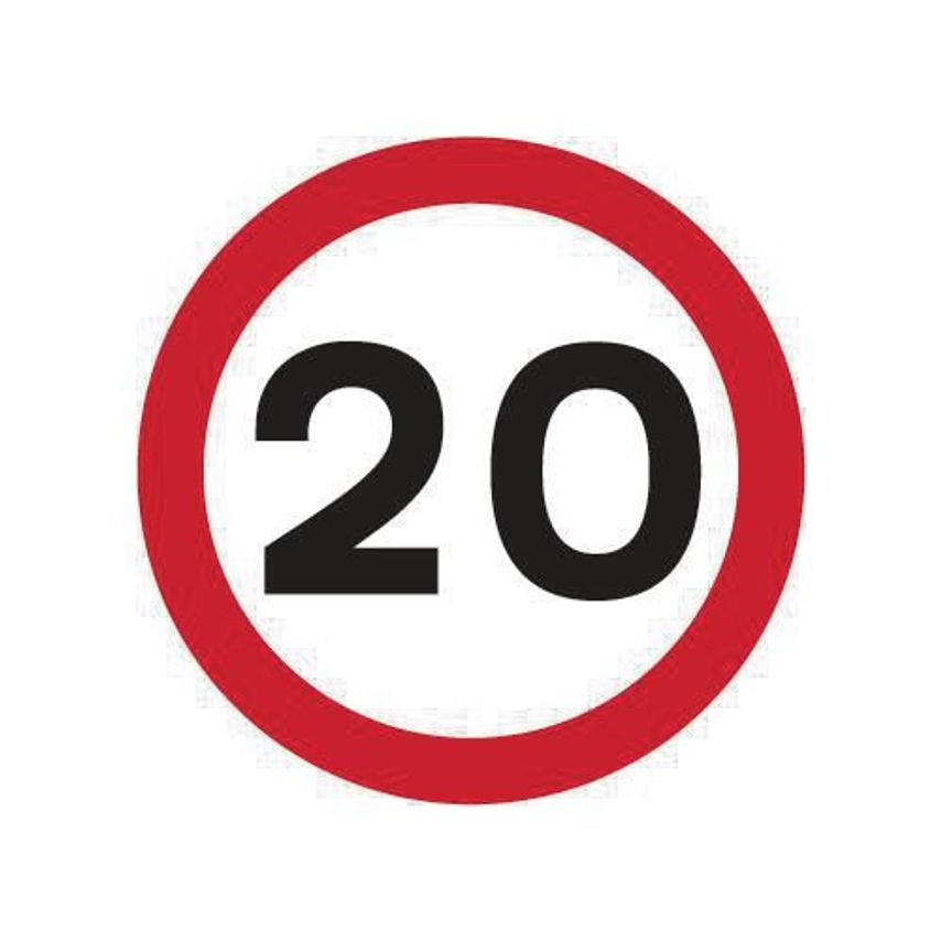 Slingsby Round Road Sign - 20MPH (Speed Limit) 419709