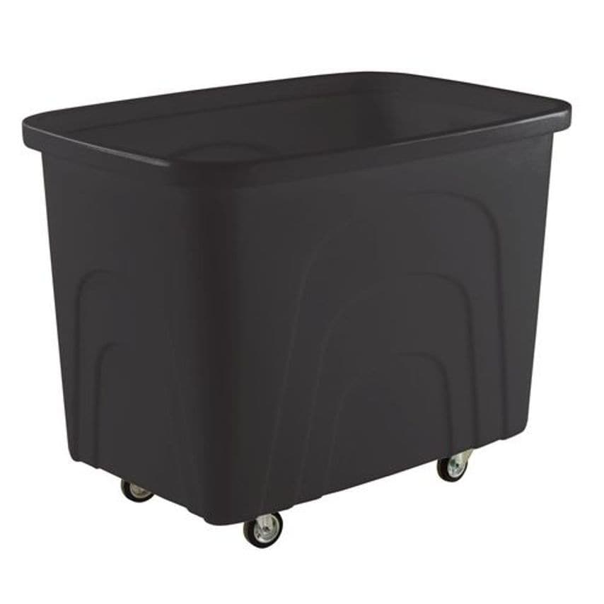 Slingsby Recycled Plastic Container Trucks, Recycled Black Castors In Corner Pat