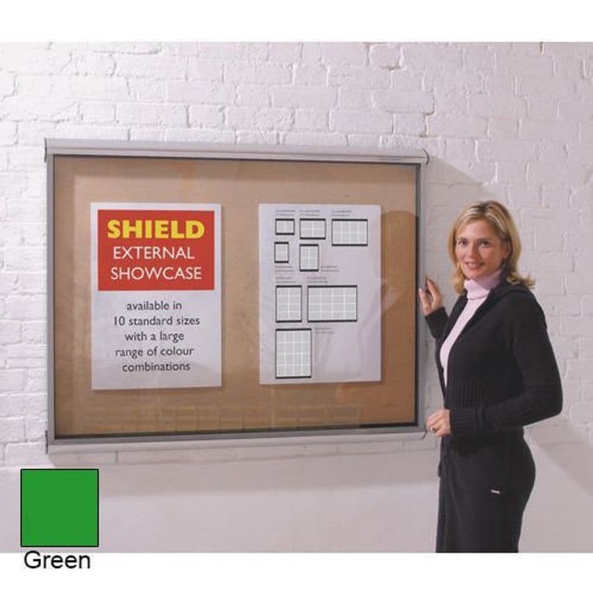 Slingsby Shield External Lockable IP55 Noticeboard Showcase - Aluminium Frame 41