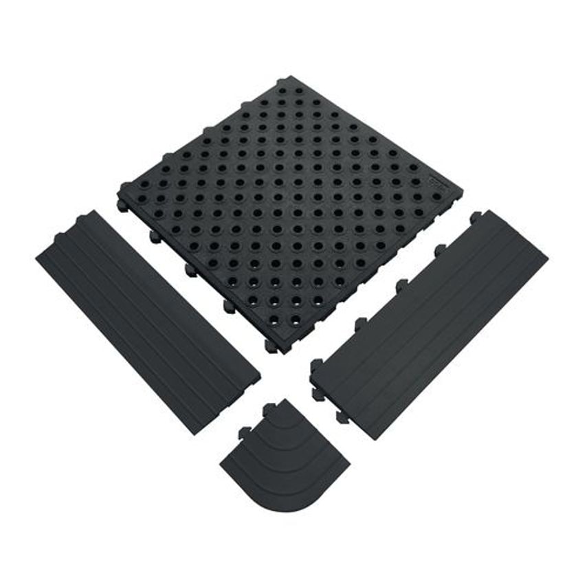 Slingsby Premium Comfort Rubber Interlocking Floor Tiles 417014