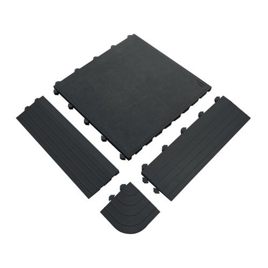Slingsby Premium Comfort Rubber Interlocking Floor Tiles 417018