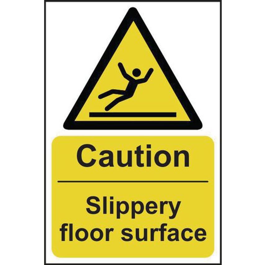 Slingsby Caution Slippery Floor Surface Warning Sign 420064