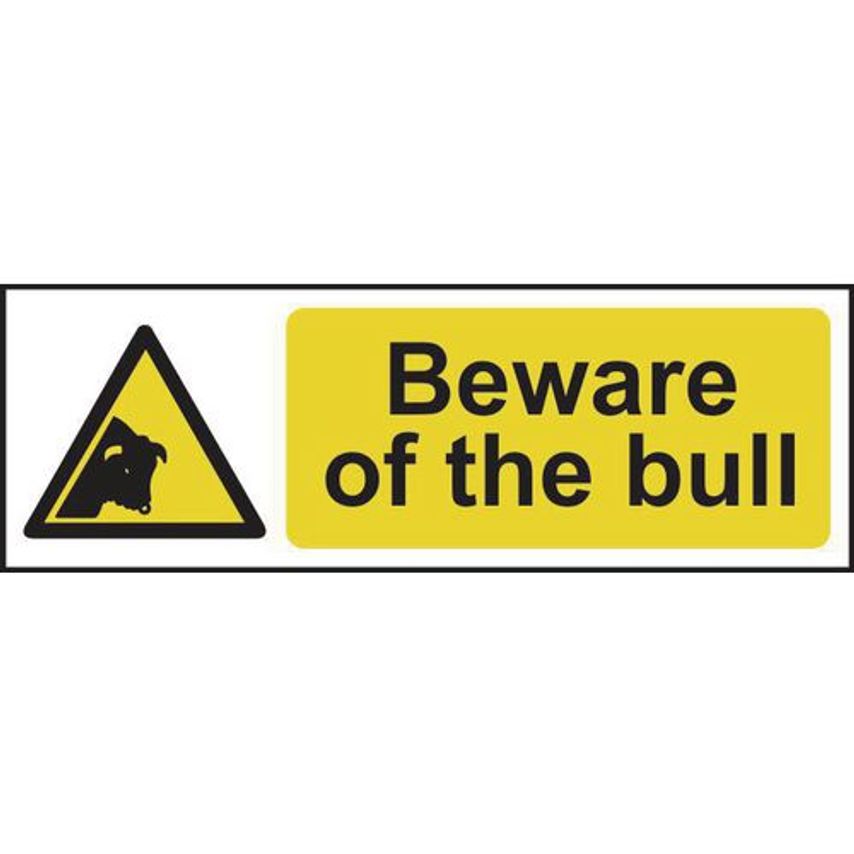 Slingsby Beware of The Bull Sign 423111