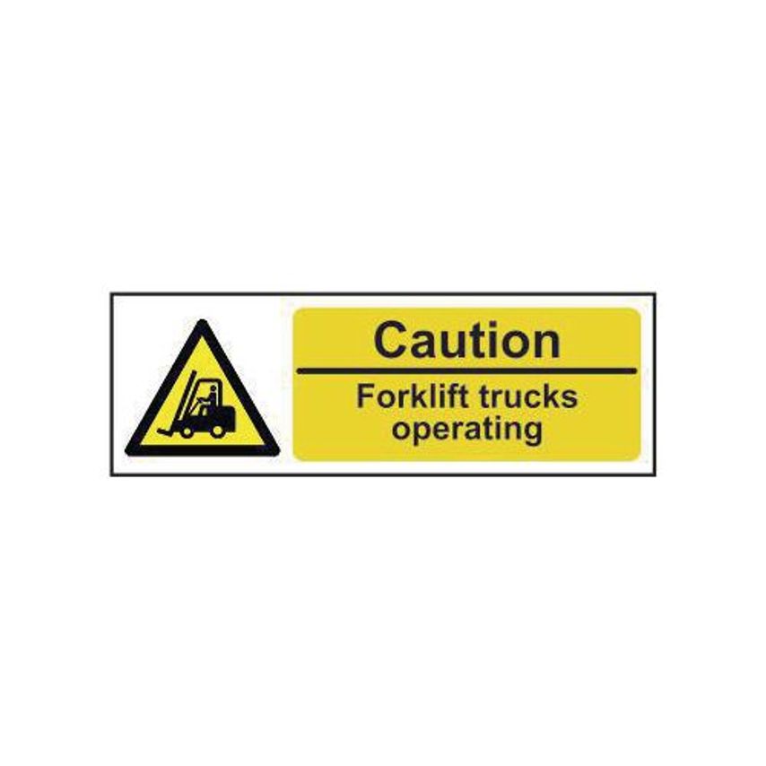 Slingsby Caution Fork Lift Trucks Operating Sign 423130