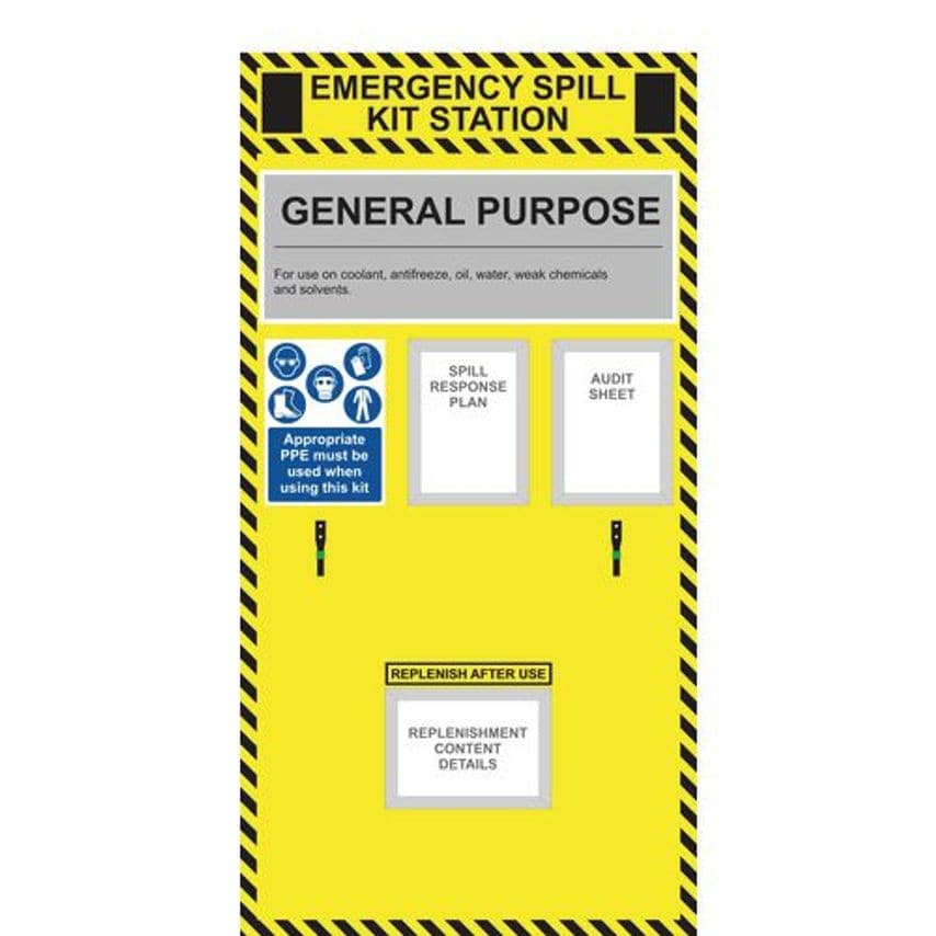 Slingsby Spill Response Station Boards for Spill Kit Grab Bags 429740