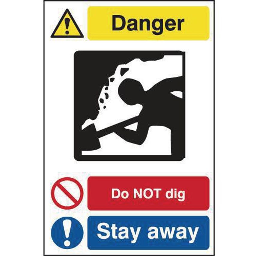 Slingsby Do Not Dig Stay Away Sign 423682