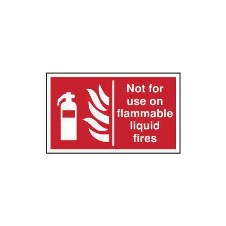 Slingsby Not for Use on Flammable Liquid Fires Sign 421568