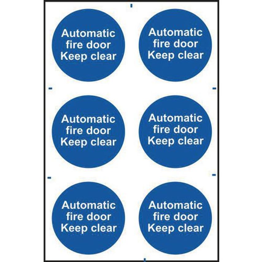Slingsby Automatic Fire Door Keep Clear Sign 421570